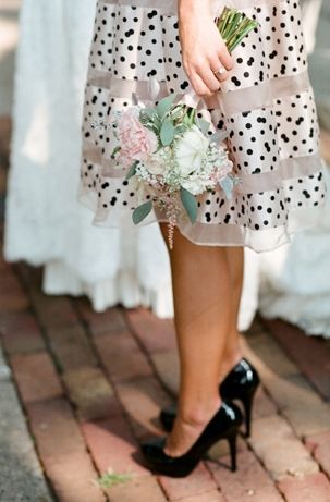 can i wear polka dots to a wedding